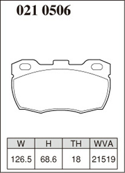 DIXCEL ブレーキパッド Mタイプ LAND ROVER ディフェンダー 110/130 LD25 1987〜 フロント左右セット 0210506