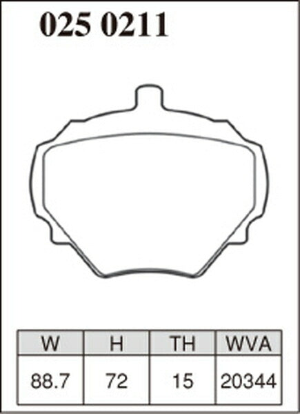 DIXCEL ブレーキパッド Pタイプ LAND ROVER ディスカバリー LJL/LJR/LJ12L/LJ13L/LJ22D/LJ23D/LJ36D 1989〜1994/06 リア左右セット 0250211