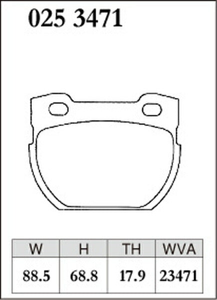 DIXCEL ブレーキパッド Mタイプ LAND ROVER ディフェンダー 110/130 LD25 1987〜 リア左右セット 0253471