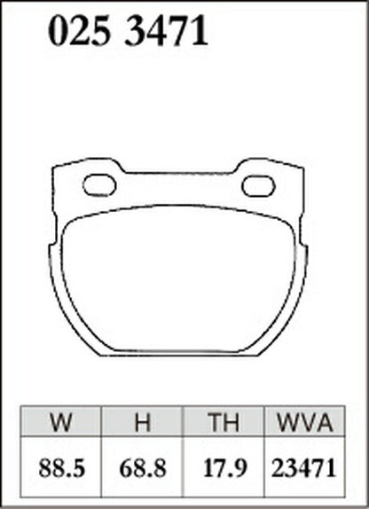 DIXCEL ブレーキパッド Mタイプ LAND ROVER ディフェンダー 110/130 LD25 1987〜 リア左右セット 0253471