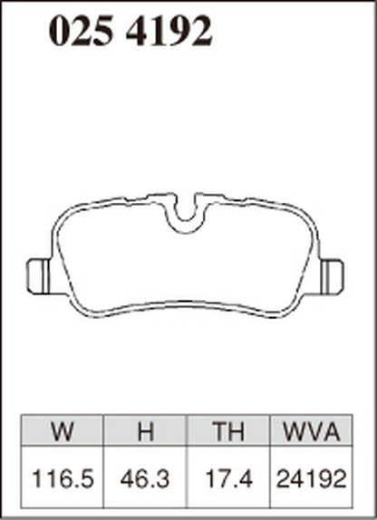 ディクセル Zタイプ リア左右セット ブレーキパッド ディスカバリー(III) LA40/LA40A/LA44 0254192 DIXCEL ブレーキパット
