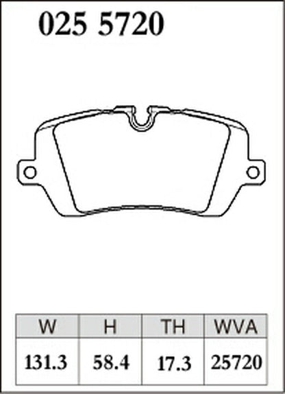 DIXCEL ブレーキパッド Zタイプ LAND ROVER レンジローバー スポーツ LW3KB 2016/12〜2018/05 リア左右セット 0255720