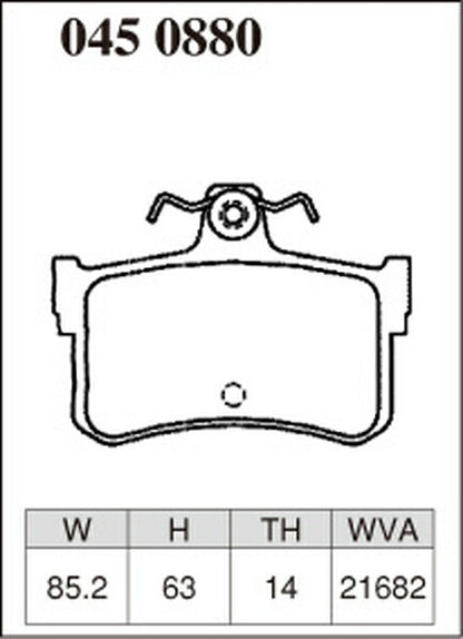 DIXCEL ブレーキパッド Mタイプ ROVER 825/827 RS25/RSC27A 1993〜1999 リア左右セット 0450880