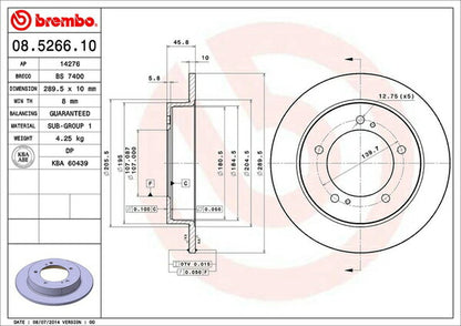 brembo BRAKE DISC スズキ X-90 LB11S 1995/10〜1998/12 フロント左右セット 08.5266.10