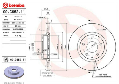 brembo BRAKE DISC マツダ CX-3 DKEAW 2017/07〜 フロント左右セット 09.C652.11