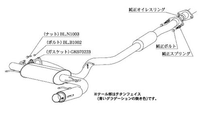 柿本改 Regu.06 & R インプレッサ CBA-GRF 2010/4〜2014/8 【B22330】 マフラー カキモト カキモト レグ06 & R