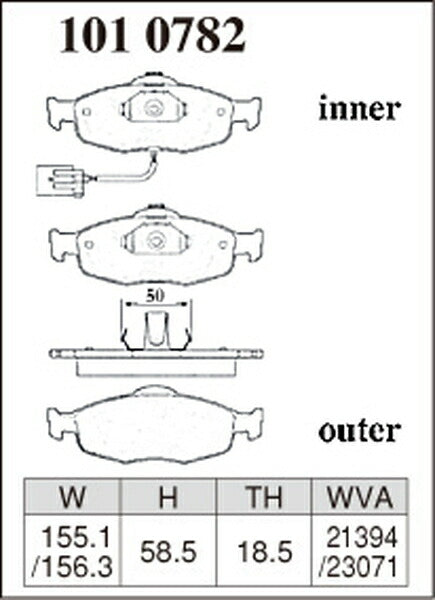 DIXCEL ブレーキパッド Zタイプ FORD モンデオ WF0NRF/WF0FRF/WF0NRK/WF0FRK/WF0NNG/WF0FNG 1993〜2001 フロント左右セット 1010782