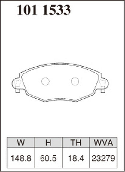 ディクセル Zタイプ フロント左右セット ブレーキパッド モンデオ WF0MEB 1011533 DIXCEL ブレーキパット