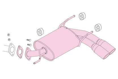 FUJITSUBO authorize A-S ＋BGテールオプション インプレッサスポーツ DBA-GP3 H23.12〜H27.10（2011.12〜2015.10） 【350-63092×1＋BG-OP×1】 マフラー フジツボ オーソライズ A-S＋BGテールOP