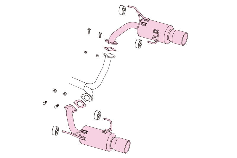 FUJITSUBO authorize A-S エクシーガクロスオーバー7 DBA-YAM H27.4〜H30.3（2015.4〜2018.3） 【350-67011】 マフラー フジツボ オーソライズ A-S