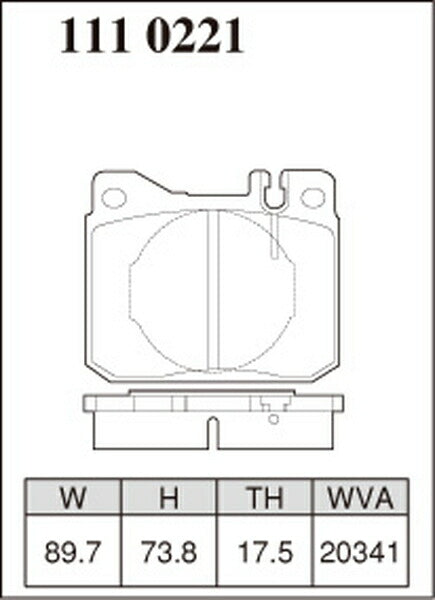 DIXCEL ブレーキパッド Zタイプ MERCEDES BENZ R107 107025 1980〜1981 フロント左右セット 1110221