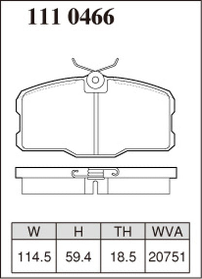 ディクセル Zタイプ フロント左右セット ブレーキパッド W126 126043 1110466 DIXCEL ブレーキパット