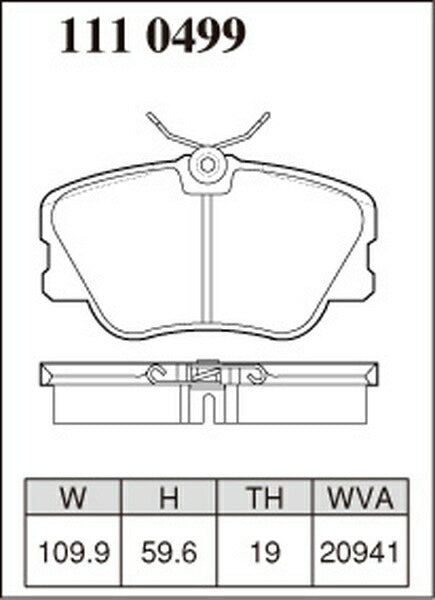 DIXCEL ブレーキパッド SP-βタイプ MERCEDES BENZ W124(ワゴン) 124082 1985〜1996/06 フロント左右セット 1110499