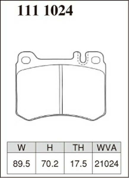 DIXCEL ブレーキパッド Mタイプ MERCEDES BENZ R107 107041 1985/09〜1989/08 フロント左右セット 1111024