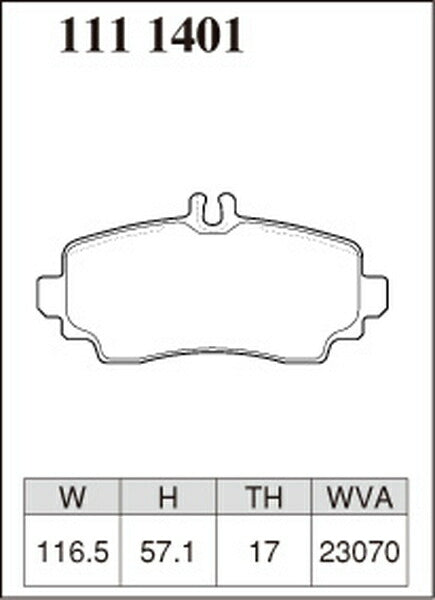 DIXCEL ブレーキパッド ESタイプ MERCEDES BENZ W168 168035/168135 2002〜2004 フロント左右セット 1111401