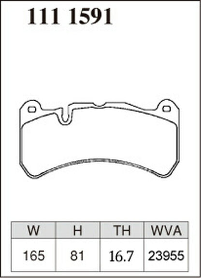 DIXCEL ブレーキパッド ESタイプ MERCEDES BENZ R171 171473 2004/09〜2011/05 フロント左右セット 1111591