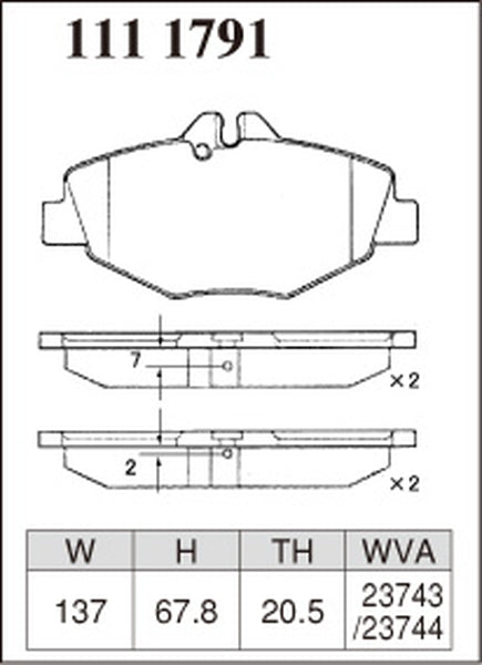 ディクセル Mタイプ フロント左右セット ブレーキパッド W211(ワゴン) 211265C 1111791 DIXCEL ブレーキパット