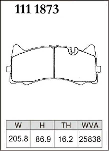 DIXCEL ブレーキパッド Zタイプ MERCEDES BENZ W190 190377/190477 2015/05〜2020/08 フロント左右セット 1111873