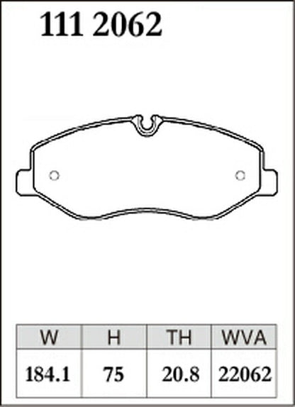 DIXCEL ブレーキパッド Pタイプ MERCEDES BENZ W447 447811/447811C 2015/10〜 フロント左右セット 1112062