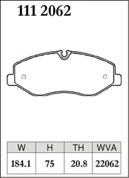DIXCEL ブレーキパッド Mタイプ MERCEDES BENZ W447 447811/447811C 2015/10〜 フロント左右セット 1112062