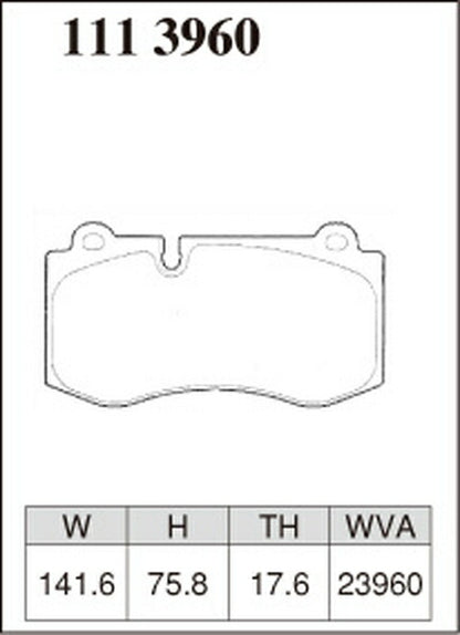 DIXCEL ブレーキパッド Pタイプ MERCEDES BENZ W221 221173 2011/07〜 フロント左右セット 1113960
