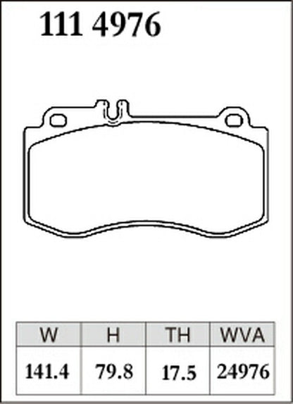 DIXCEL ブレーキパッド Mタイプ MERCEDES BENZ W212(ワゴン) 212226C 2013/05〜2016/11 フロント左右セット 1114976