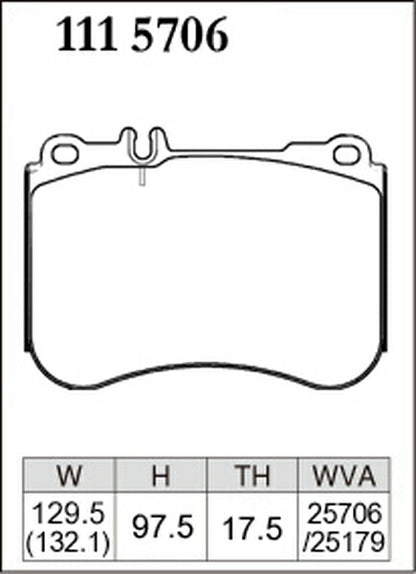 DIXCEL ブレーキパッド Pタイプ MERCEDES BENZ W217 217364 2016/03〜 フロント左右セット 1115706