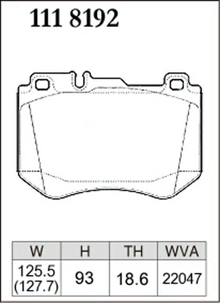 DIXCEL ブレーキパッド Zタイプ MERCEDES BENZ W238 238442C/238477C 2017/05〜 フロント左右セット 1118192