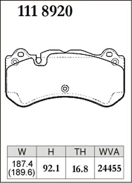 DIXCEL ブレーキパッド Mタイプ MERCEDES BENZ R230 230472 2006/11〜2012/03 フロント左右セット 1118920