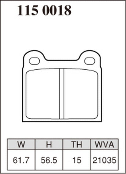 ディクセル Zタイプ リア左右セット ブレーキパッド W126 126022/126032 1150018 DIXCEL ブレーキパット