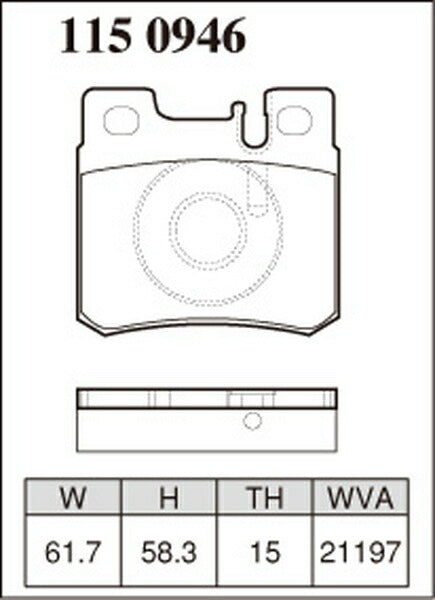 DIXCEL ブレーキパッド ESタイプ MERCEDES BENZ R129(正規輸入車) 129066 1989〜1993/09 リア左右セット 1150946