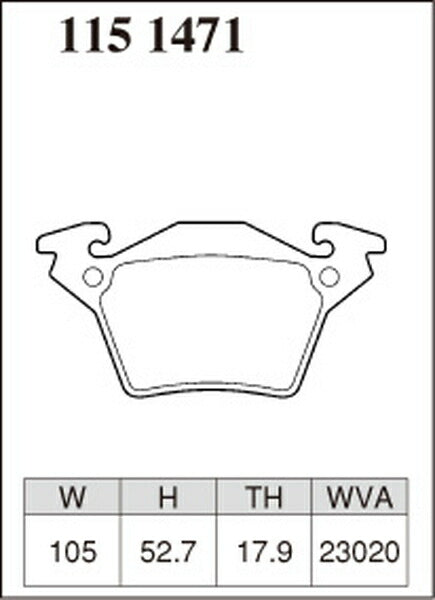 DIXCEL ブレーキパッド ESタイプ MERCEDES BENZ W638 638230/638234/638244/638280/638294 1998〜2003/10 リア左右セット 1151471