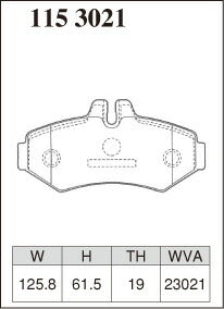 DIXCEL ブレーキパッド Mタイプ メルセデスベンツ Gクラス G463 W463 463247 463248 463249 463241 98/8〜 【1153021】 リア左右セット