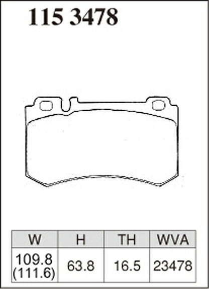 DIXCEL ブレーキパッド ESタイプ MERCEDES BENZ W211(ワゴン) 211276 2003/11〜2006/07 リア左右セット 1153478