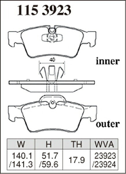 DIXCEL ブレーキパッド Mタイプ MERCEDES BENZ W164 164172C 2007/12〜2012/06 リア左右セット 1153923