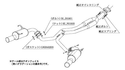 柿本改 Regu.06 & R フォレスター CBA-SH9 2010/10〜2012/11 【B22343】 マフラー カキモト カキモト レグ06 & R