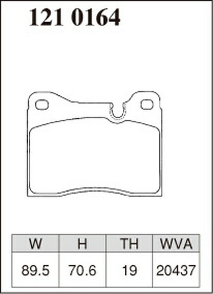 DIXCEL ブレーキパッド Pタイプ BMW E23 1981/08〜1986 フロント左右セット 1210164