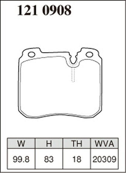 DIXCEL ブレーキパッド Mタイプ BMW E34 M5H 1994/06〜1995 フロント左右セット 1210908