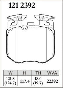 DIXCEL ブレーキパッド ESタイプ BMW 5シリーズセダン G30 JB30 17/02〜20/02 【1212392】 フロント左右セット