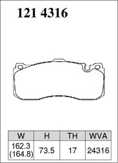 DIXCEL ブレーキパッド RAタイプ BMW E90 VB30 2005/04〜2012/04 フロント左右セット 1214316