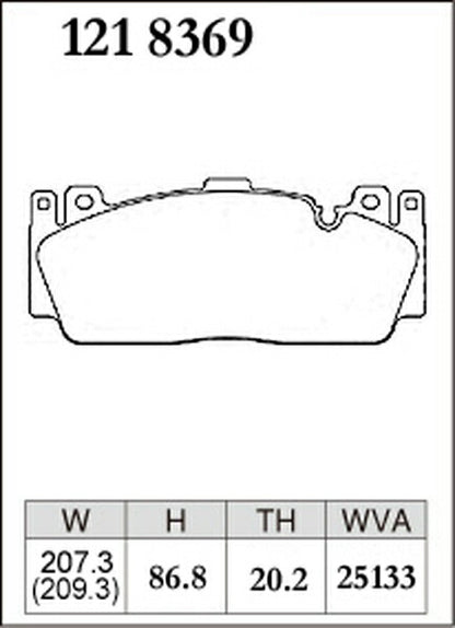 DIXCEL ブレーキパッド Zタイプ BMW F10(セダン) FV44M 2011/07〜2017/10 フロント左右セット 1218369