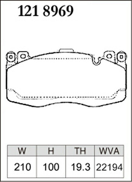 DIXCEL ブレーキパッド Mタイプ BMW F86 KT44 2014/11〜 フロント左右セット 1218969