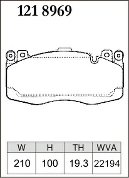 DIXCEL ブレーキパッド Mタイプ BMW F85 KT44 2014/11〜 フロント左右セット 1218969