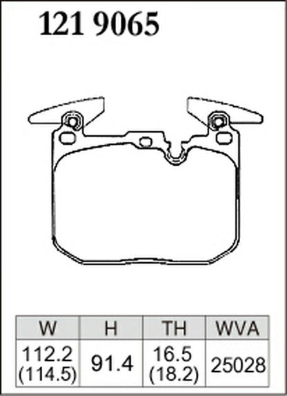 DIXCEL ブレーキパッド Mタイプ BMW F36(グランクーペ) 4A20/4D20 2014/06〜 フロント左右セット 1219065