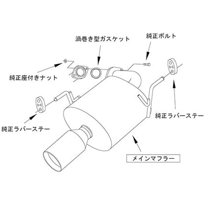HKS LEGAMAX Premium フォレスター SJ5 12/11-18/06 【32018-AF015】 マフラー LEGAMAX Premium エッチケーエス リーガマックスプレミアム