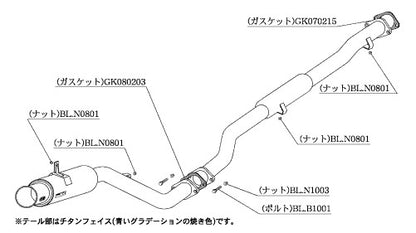 柿本改 Regu.06 & R ランサーエボリューション V VI GF-CP9A 1998/1〜2001/2 【M21306】 マフラー カキモト カキモト レグ06 & R