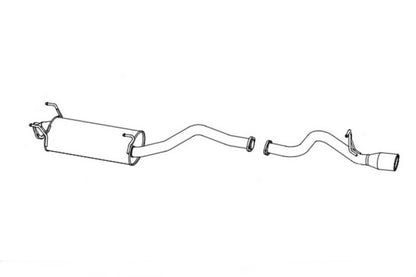 FUJITSUBO authorize A-S ＋BGテールオプション レジアスエース ADF-KDH206V H19.8〜H22.7（2007.8〜2010.7） 【360-28027×1＋BG-OP×1】 マフラー フジツボ オーソライズ A-S＋BGテールOP