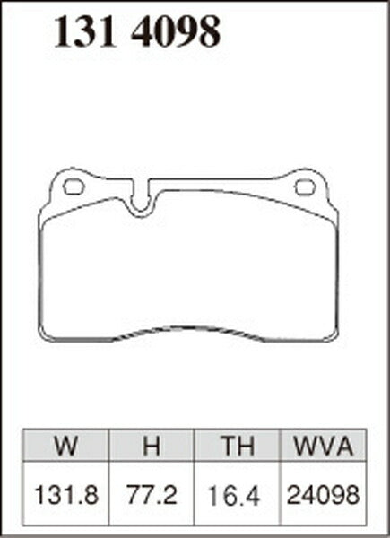 DIXCEL ブレーキパッド Zタイプ VOLKSWAGEN トゥアレグ 7LBMVS/7LBMVA 2004/08〜2007/04 フロント左右セット 1314098