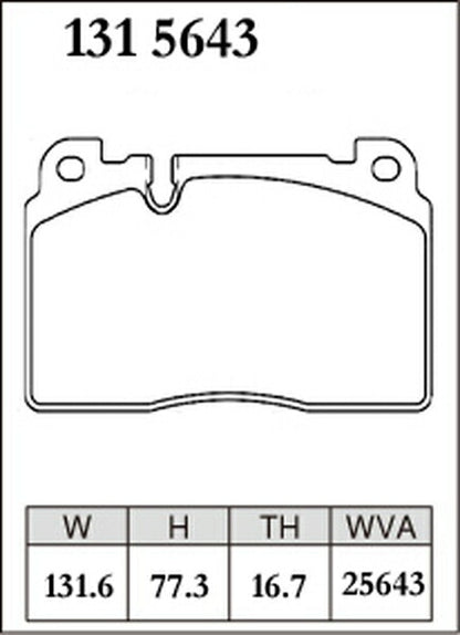 DIXCEL ブレーキパッド ESタイプ AUDI Q5 8RCNCF 2012/11〜2013/07 フロント左右セット 1315643