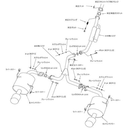 HKS Super Turbo Muffler レヴォーグ VMG 14/06-20/10 【31029-AF009】 マフラー Super Turbo Muffler エッチケーエス スーパーターボマフラー